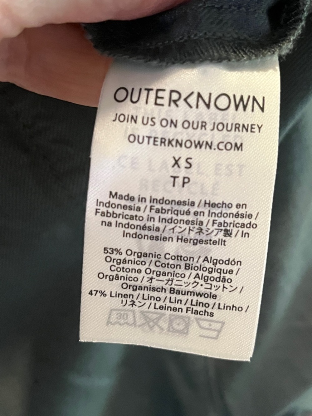 Outerknown S.E.A. Suit Jumpsuit Green Organic Cotton Linen Utility Coverall NWT - Picture 7 of 7
